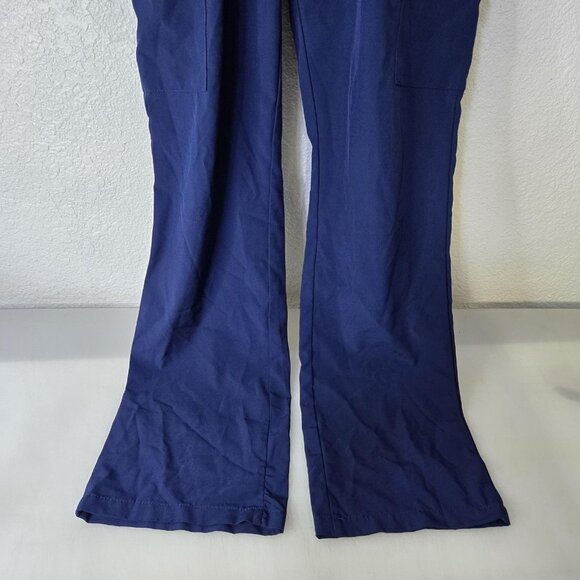 Zinnia Pants Womens XS Navy Blue Wide Leg Stretch Drawstring Pockets Comfort - Picture 2 of 11